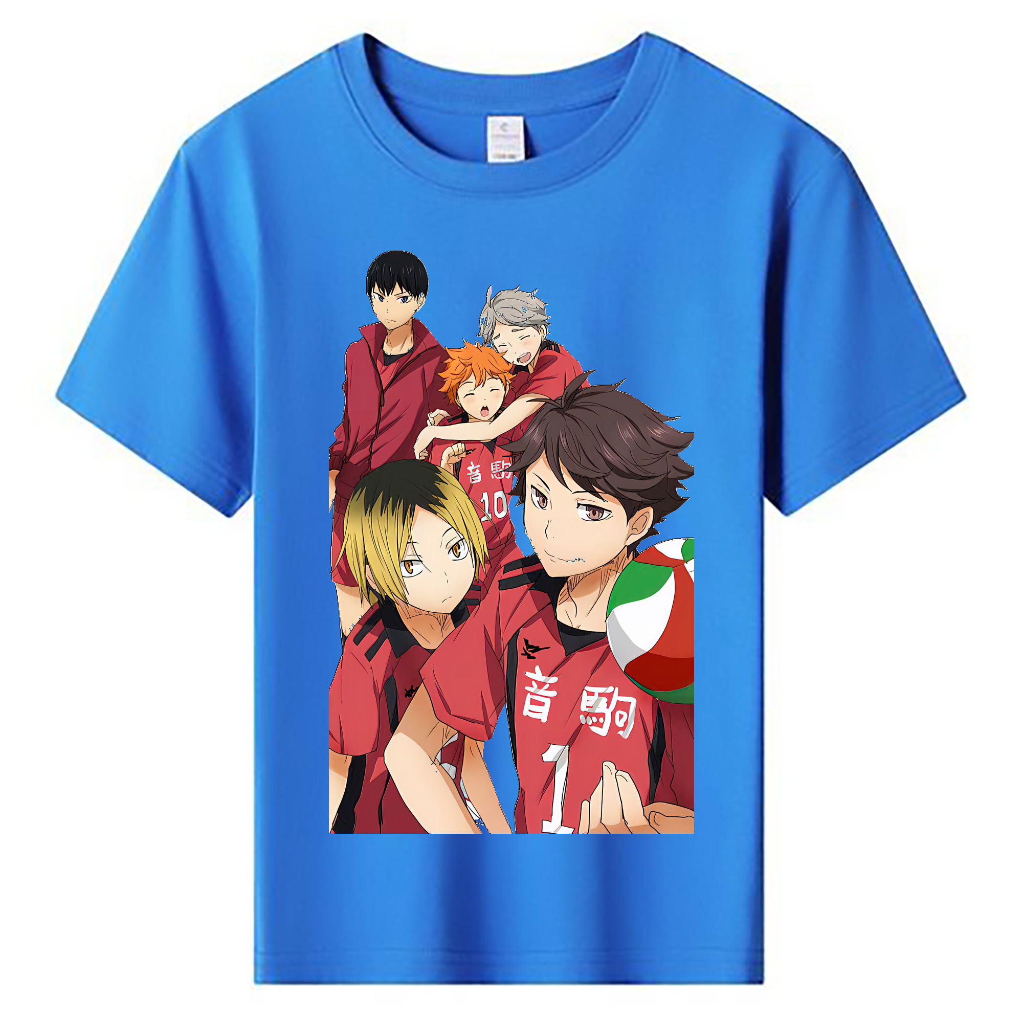 （画像用） ハイキュー!! Haikyu!! 綿100％キッズTシャツ（フロントプリント）